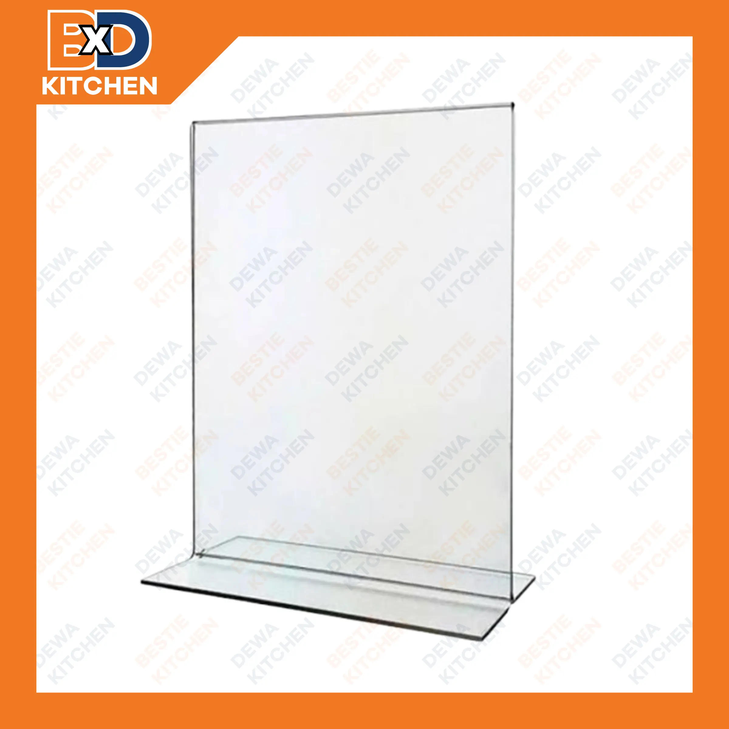 Acrylic A4 Tent Holder Akrilik Display Tent Card T Portrait 2 mm
