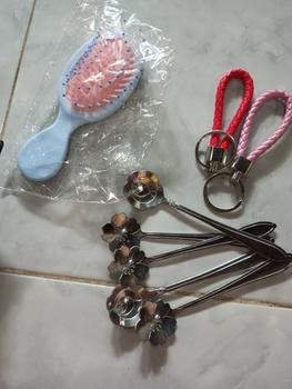 Product Review of BISA COD H6163 Sendok Kopi Motif Bunga dan Love / Tea Spoon Mewah Berkelas Gold Makan Kitchenware from A**🦁 0