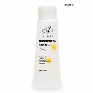 Sunscreen SPF 30 BPOM aileron Glowing & UV Protection | Sunscreen Tone Up Wajah Cerah BPOM