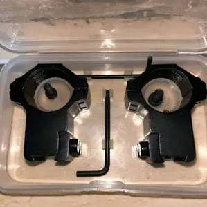 Mounting Tele' BSA Double Baud Od25 Rail 11 bahan Almunium Tinggi - Monting 2Baud od 25 Tele'skop Aluminium - Dudukan S'cope Tele'scope Tele'skope