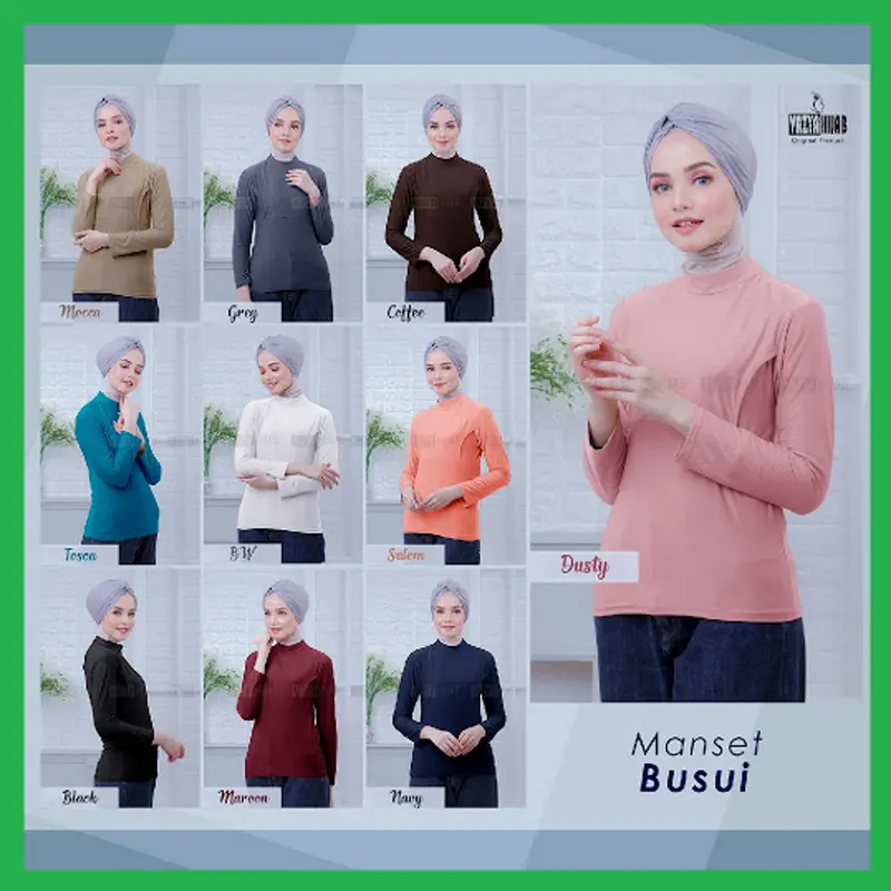 [Terlaris!!] Manset Busui  /Baju Menyusui / Kaos Ibu Menyusui  / Daleman Manset Menyusui Friendly  / Daleman Baju Gamis Abaya Kebaya Muslimah Black White 0