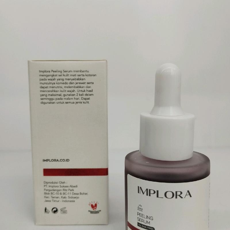 Implora Paket 2in1 Pelling Serum 20ml dan Sunscreen SPF 40 Mencerahkan Perawatan Vitamin Berminyak Wajah 4