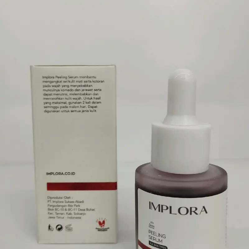 Implora Paket 2in1 Pelling Serum 20ml dan Sunscreen SPF 40 Mencerahkan Perawatan Vitamin Berminyak Wajah 4
