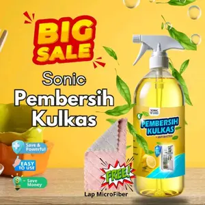 AMPUH!! cairan pembersih kulkas 250 ml free  Kain lap mikrofaiber