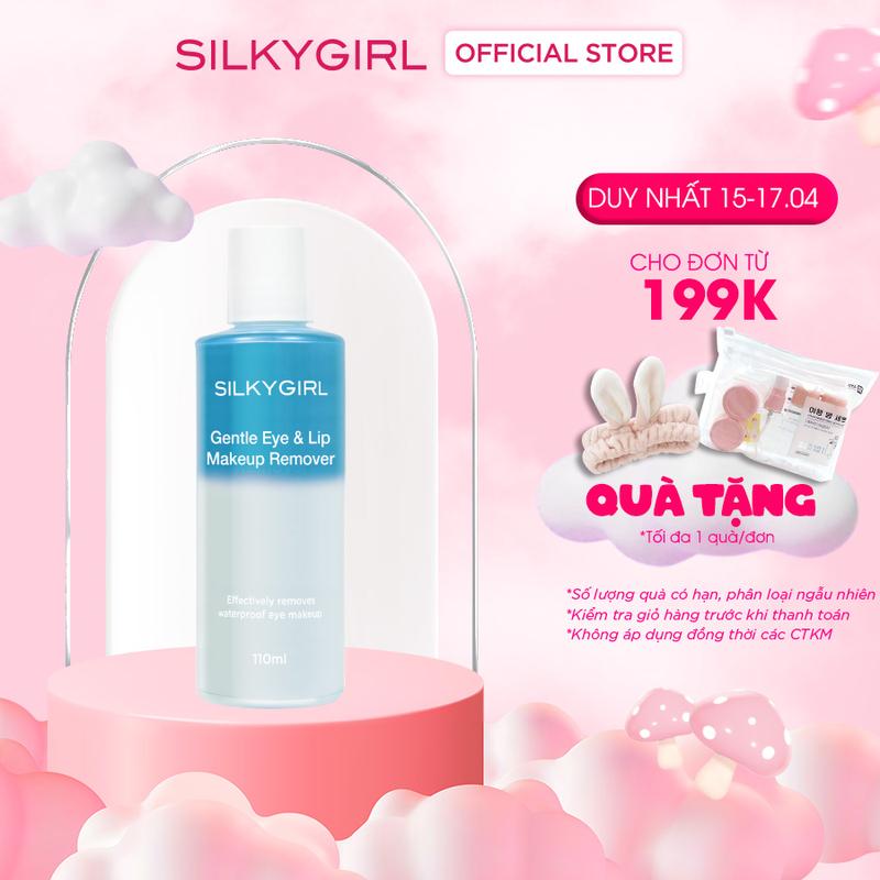 Tẩy Trang Mắt Môi Silkygirl Gentle Eye And Lip 55ml Tẩy Trang Dầu Nước Cosmetic Mỹ Phẩm Trang Điểm Women