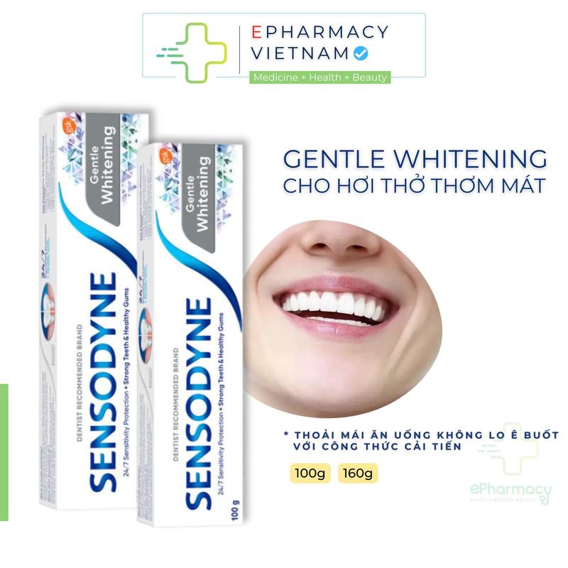 Kem Đánh Răng SENSODYNE Gentle White Giúp Giảm Ê Buốt Hiệu Quả