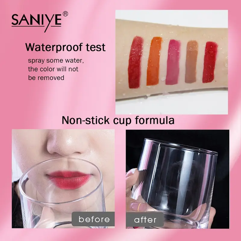 SANIYE Long Lasting Capsule Lip Matte Gloss L1135 | Lip Gloss Lipstik 2