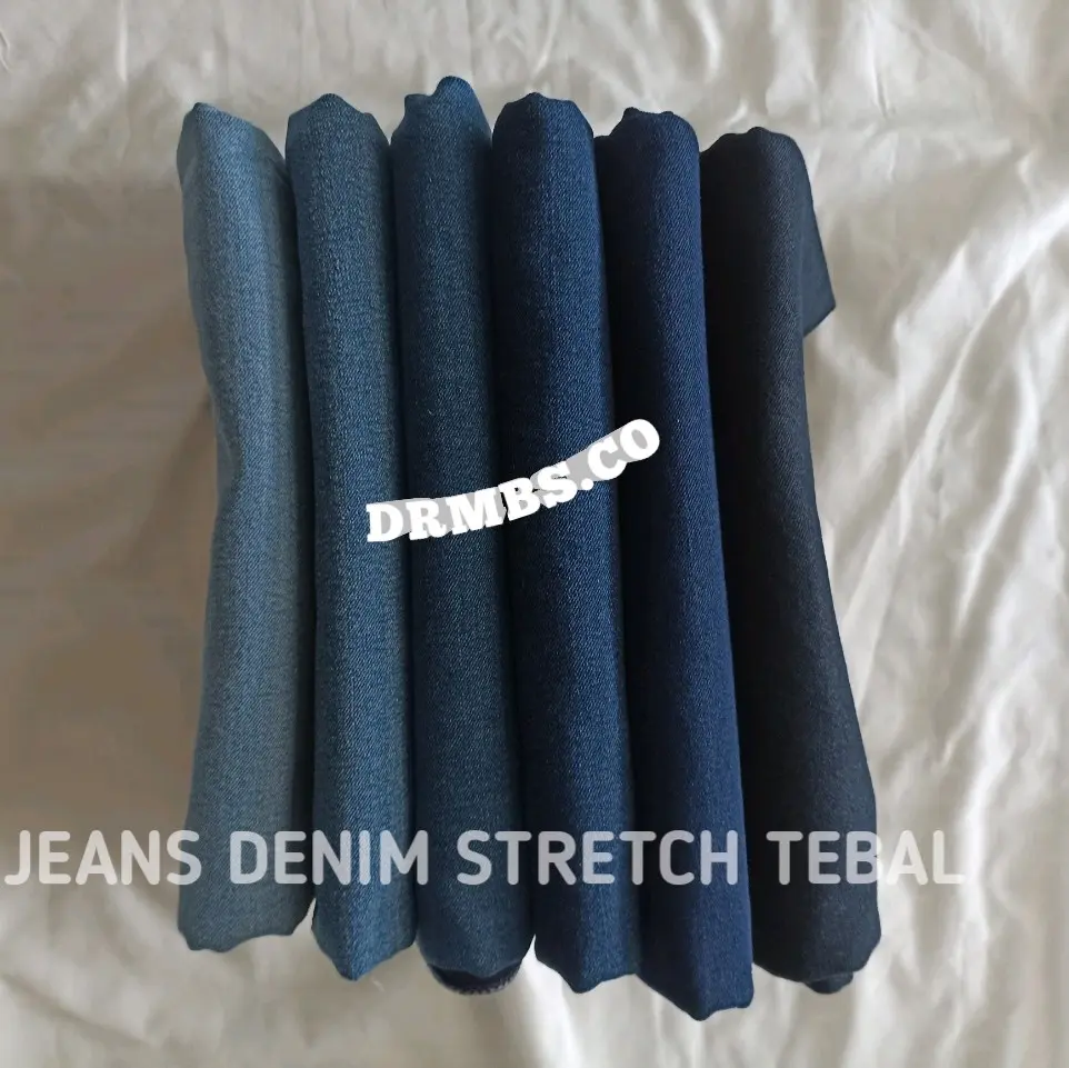KAIN JEANS BAHAN DENIM WASH STRETCH MELAR BAHAN TEBAL