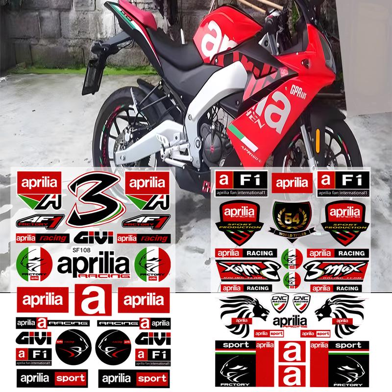 For Aprilia Motorcycle Reflective Decal Fairing Sticker Waterproof ...