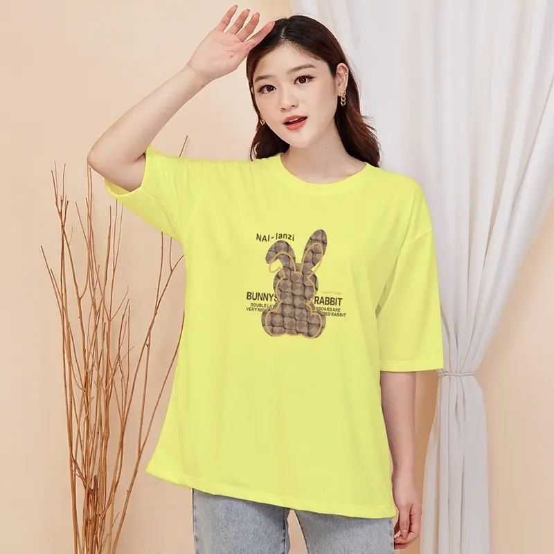 ￼COD Kaos T-shirt Oversize Wanita - Brown Bunny Kaos Distro WANITA - Kaos Streetwear Oversize - Baju Kaos Distro motif -BAJU OVERSIZE UNISEX- KAOS UNISEX LENGAN PENDEK 4