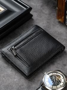 高級なメンズレザー財布 カードスロット、コインポケット、クレジットカードホルダー付き 多機能ビジネスウォレット プレゼントに最適