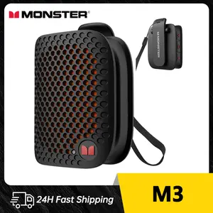 Monster M3 Speaker Bluetooth Tahan Air IPX5 dengan Subwoofer Mini dan Baterai Tahan Lama