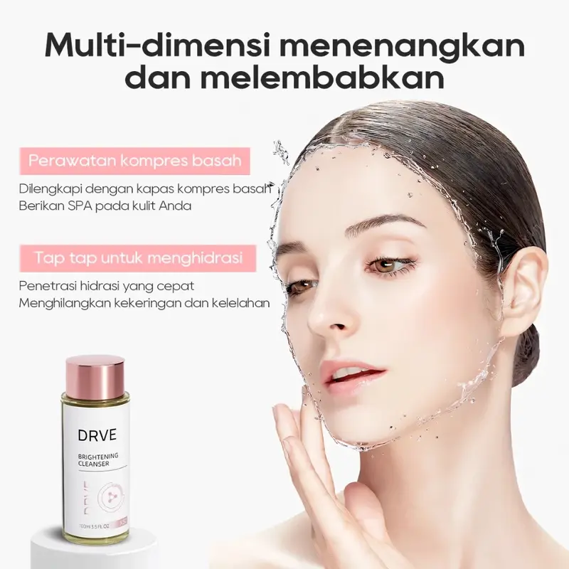 DRVE Set Refreshing Moisturizer, Long-Lasting Moisturizing Cleansing 4