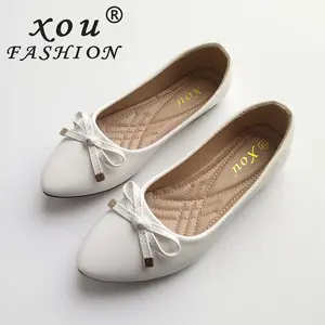 XOU New Fashion Flatshoes sepatu kantor wanita terbaru 2026 Wanita Ballerina Flats Premium Pita Datar Korea Pointed Toe Kasual A-09 Sepatu Wanita Elegan pesta tali belakang glossy pansus wanita flat shoes elegant style lancip