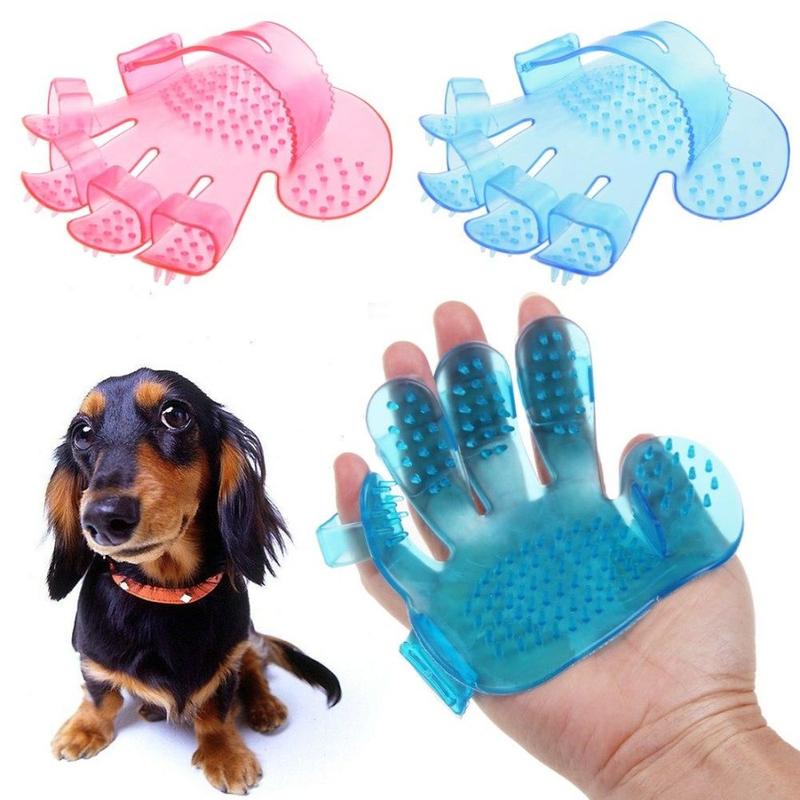 Sisir Mandi untuk Kucing Anjing Bentuk Tapak Tangan Sisir Bulu Hewan 2