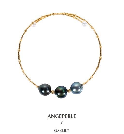 Product Introduction of ANGEPERLE Saltwater Pearl Tahitian Baroque Millet Pearl Bracelet 3.5-4mm/8-9mm TSGY127 0