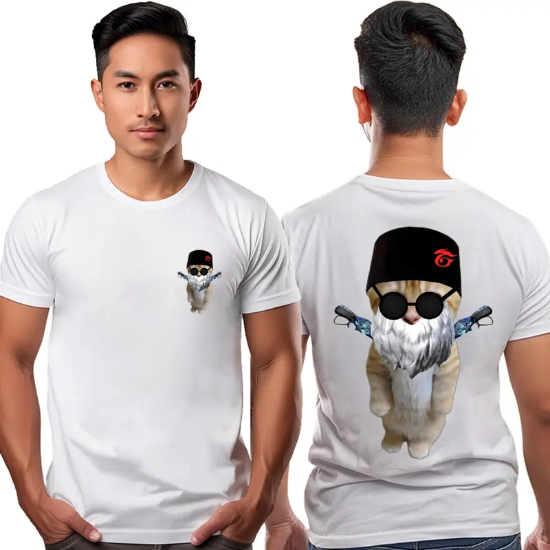 KAOS PP KUCING FF JENGGOT SG BUNNY FB BAJU DISTRO COWOK CEWEK 1