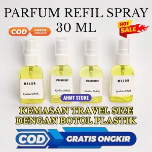 PARFUM REFILL ISI ULANG 30 ML DENGAN BOTOL PLASTIK HARGA TERMURAH TERLARIS