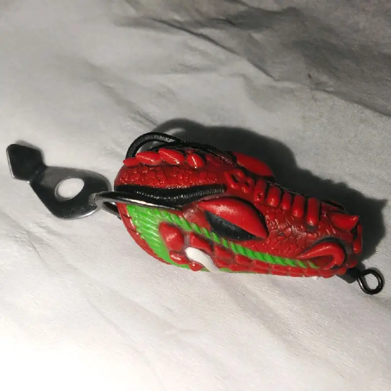 Soft Frog 3D KEPALA NAGA Si GANGKER 3,7 cm Lure 2