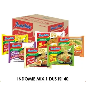 Indomie All Variant Rasa 1 Dus Isi 40 Pcs Mi Instan Mix Variasi Rasa Enak Dan Praktis