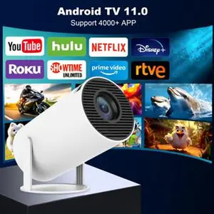 HY300pro Android Smart Projector LCD 720P 160ANSI Lumens Android 11 HDMI USB Proyektor