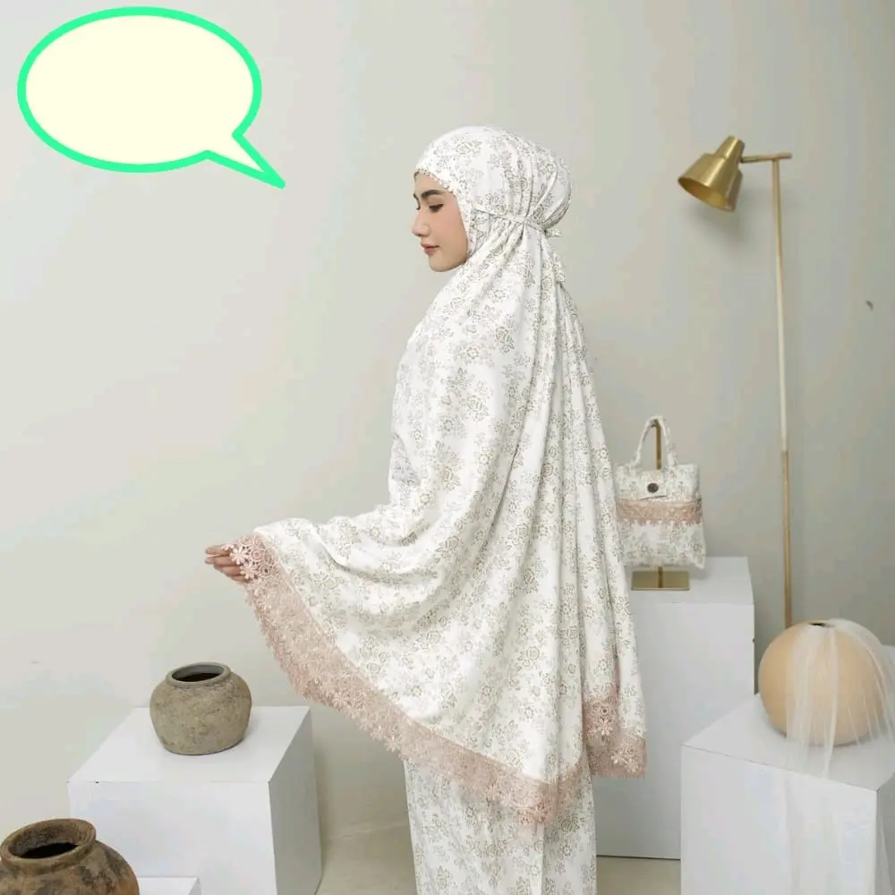 Mukena / putih / terbaru / 2in1 / renda / dewasa