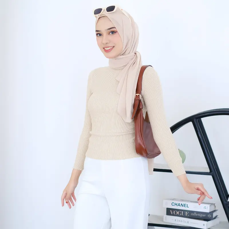 Mayoutfit Inner Knit | Atasan Basic Blus Rajut Inner Manset Polos 6