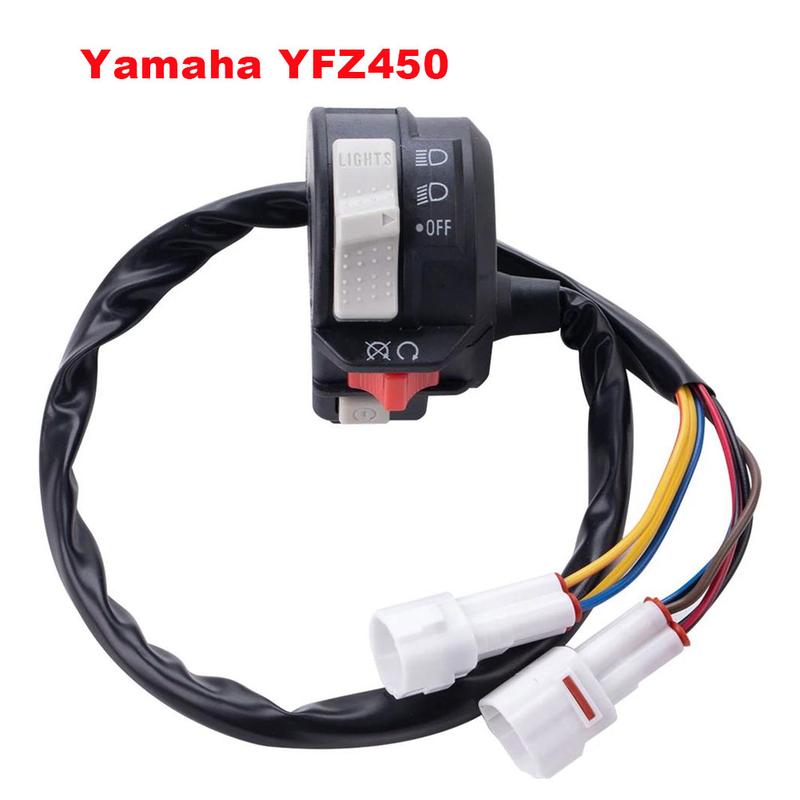 RAYANA Handlebar Switch – Headlight / Run / Start / Kill Switch For Yamaha YFZ450 – Replaces 4KB-83973-21-00