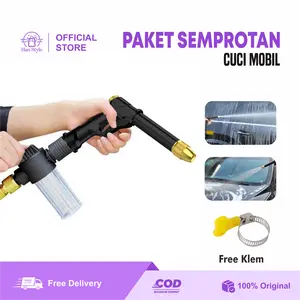 [HS] Paket Semprotan Air Cuci Mobil Tekanan tinggi + Tabung Sabun Cuci Mobil Car Washer 100 ML