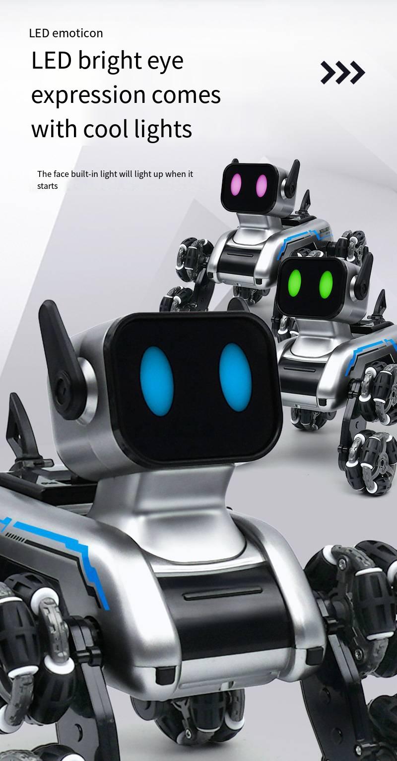 Product Introduction of LE NENG TOYS K16A Electronic Pets Robot Dog Stunt Dog Voice Command Programmable Touch-sense Music Song Toy for Kids Control Remote 6