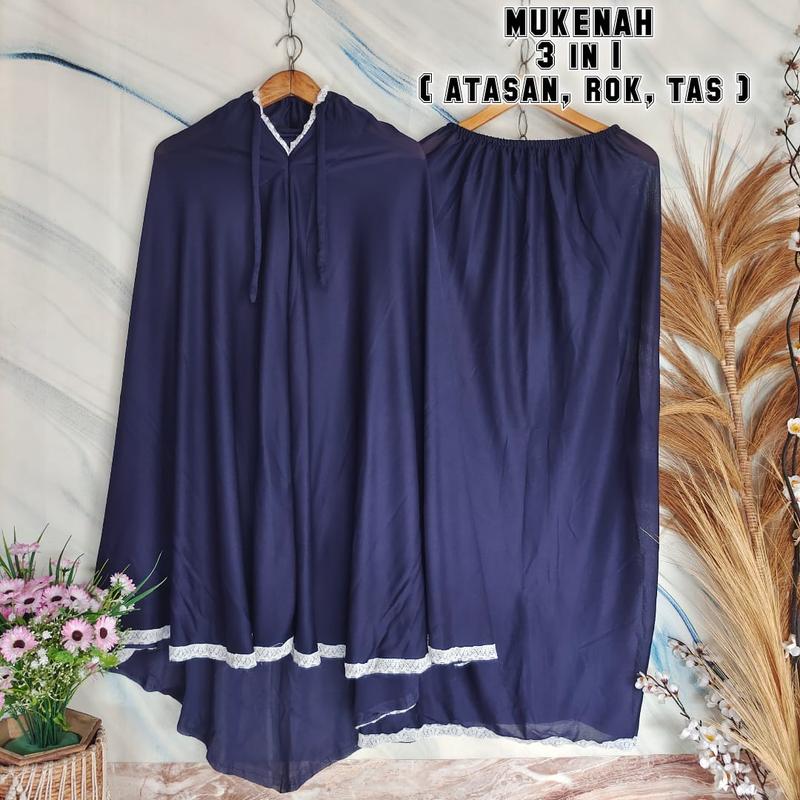 Mukena dewasa traveling 3 in 1 mix renda Mukenah 1