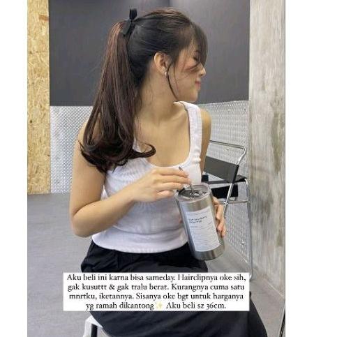 TALI PITA LURUS TEBAL TIDAK MENGKILAP DIJAMIN UANG KEMBALI /KUNCIRAN EKOR KUDA LURUS / TIE PONYTAIL LURUS BLOW / FAKE HAIR/HAIRCLIP KUNCIRAN RAMBUT /TALI KUNCIRAN KUDA LURUS/PONYTAIL WIG RAMBUT PALSU/hairclip/hairextension/ tali ekor kuda 1