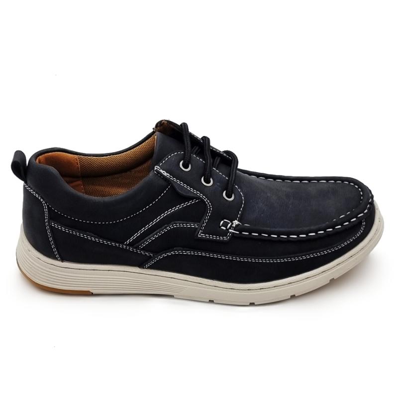 POLO HILL Men White Sole Contrast Stitch Lace Up Shoes PMSL-MS454 7