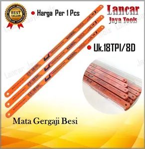 Mata Gergaji 18T Untuk Potong Pipa Paralon Atau Besi 1 Pcs / Gergaji Besi Triplek Orange a