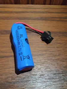 BATERAI MOBILAN RC TYPE 14500/ 3,7V - 800 MAH 2 PIN SOKET HITAM