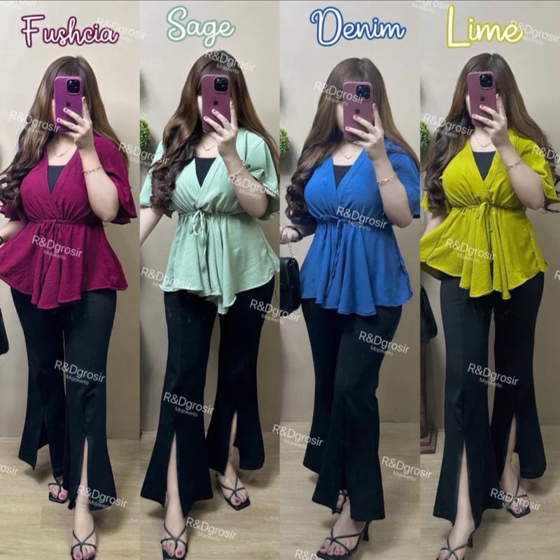 Cessie Blouse atasan Crinkle 1