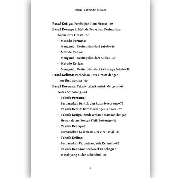 Kitab Firasat Ilmu Membaca Sifat dan Karakter Manusia Dari Bentuk Tubuhnya Imam Fakhruddin Ar-Razi Soft Buku 3