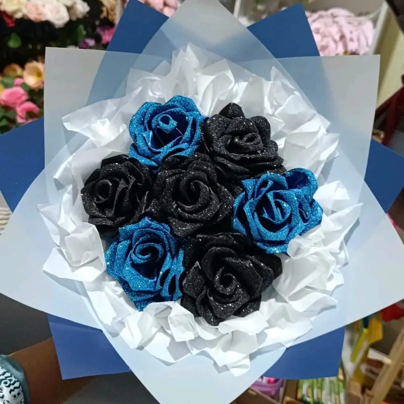 Buket Bunga Satin 7 Tangkai Qomey Florist 0