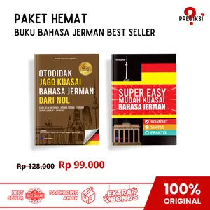 Paket Hemat 2 Kuasai Bahasa Jerman (Buku Otodidak Jerman Dari Nol + Super Easy Bahasa Jerman)