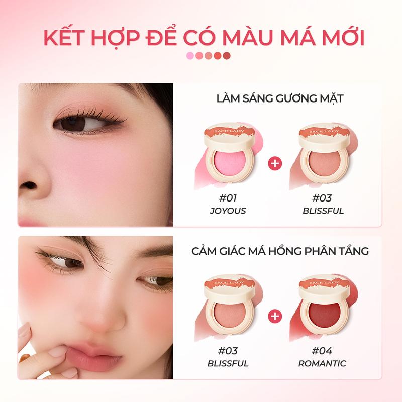 [COD] Phấn Má Hồng Đất Sét SACE LADY Đa Công Dụng Màu Sắc Tự Nhiên Giúp Khuôn Mặt Tươi Tắn 3g | BigBuy360 - bigbuy360.vn