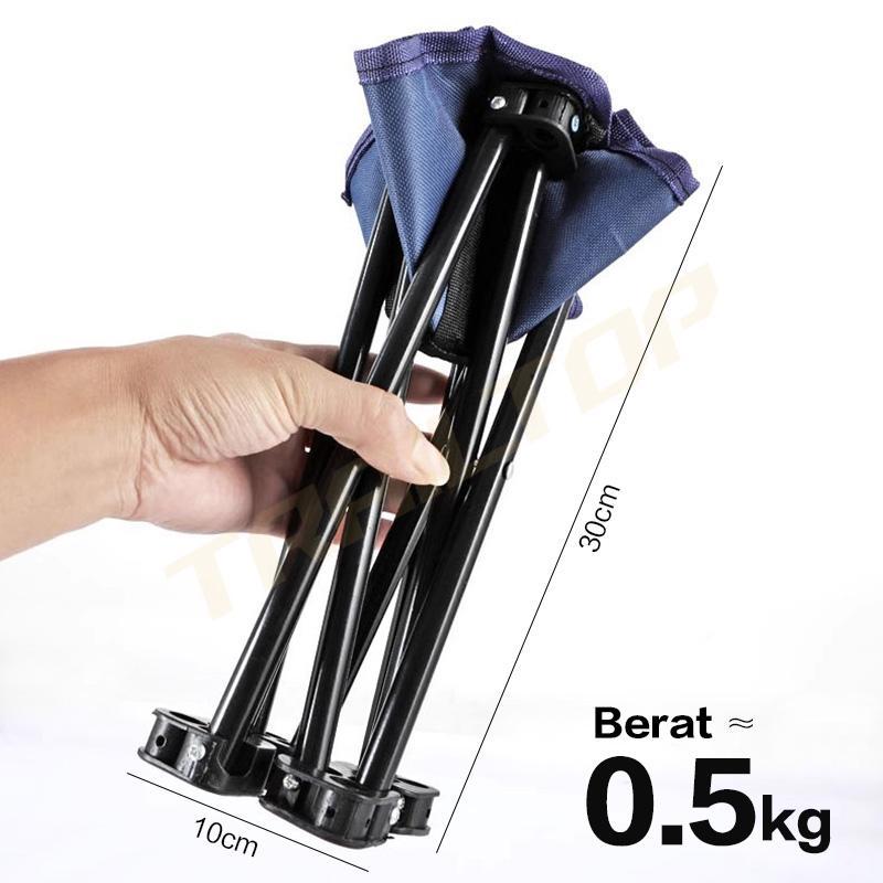 [READY] TrailTop Kursi Lipat Outdoor Portable Bangku Lipat Serbaguna Kursi Lipat Mancing Mini Tanpa Sandaran Camping