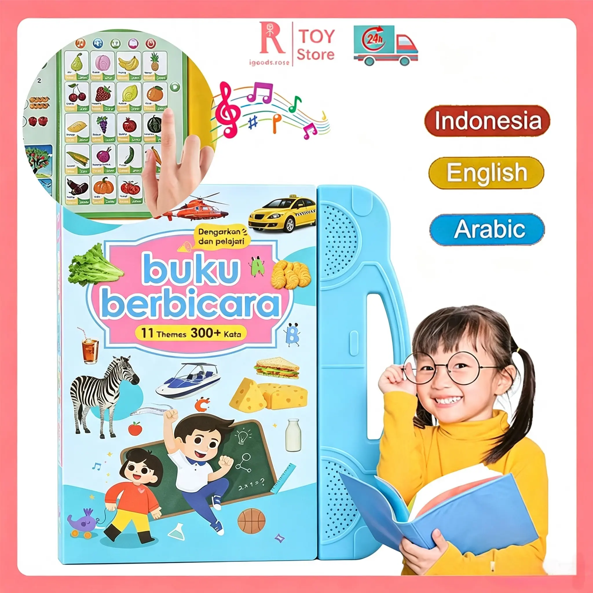 igoods.rose   Paket Bundle Live  Educational Book+E-Sketcher |  Educational Book mainan belajar buku pintar edukasi elektronik anak buku pintar+Learning Card | Mainan edukasi anak gambar bersuara