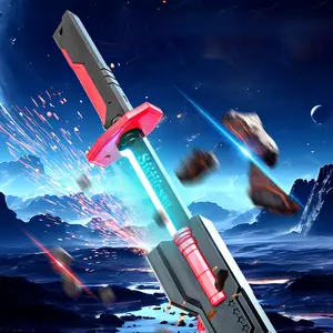 「OCTOMALL」SNI Mainan lightsaber anak-anak dengan efek cahaya, musik, dan asap; dapat diisi ulang; mainan anak laki-laki.