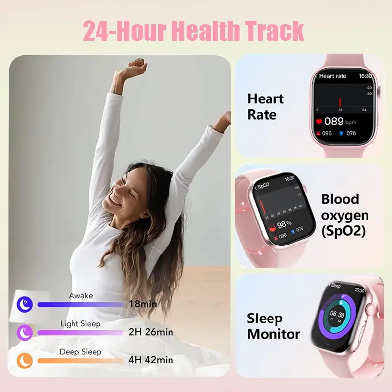 Buds Smartwatch T10 Mini untuk Wanita – Jam Tangan Pintar Elegan Berkualitas Tinggi | Hadiah Romantis untuk Pacar | Layar HD Besar | Pemantauan Detak Jantung | Tahan Air | Bluetooth | Tali Gratis | Cocok untuk Olahraga & Fashion | Bergaransi Resmi 1