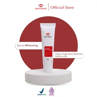 IMMODERMA Secret Whitening Cream Immoderma | Krim Malam Pemutih dan Mencerahkan Wajah Pelembab 4