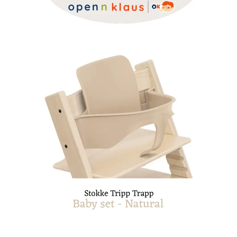 STOKKE Baby set - Guardrail and extended gliders-   for Tripp Trapp Adjustable High chair MPASI bayi 0