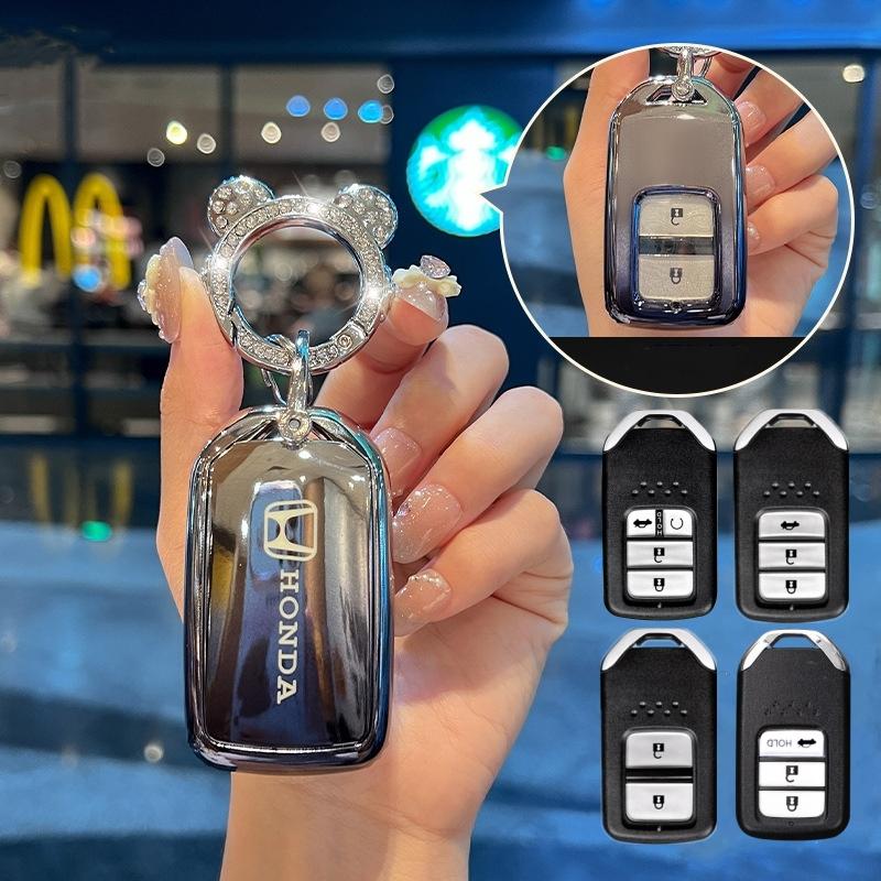 ฝาครอบกุญแจรถอัจฉริยะ, สำหรับ Honda WRV, CRV, City, Civic, FC, - TikTok ...