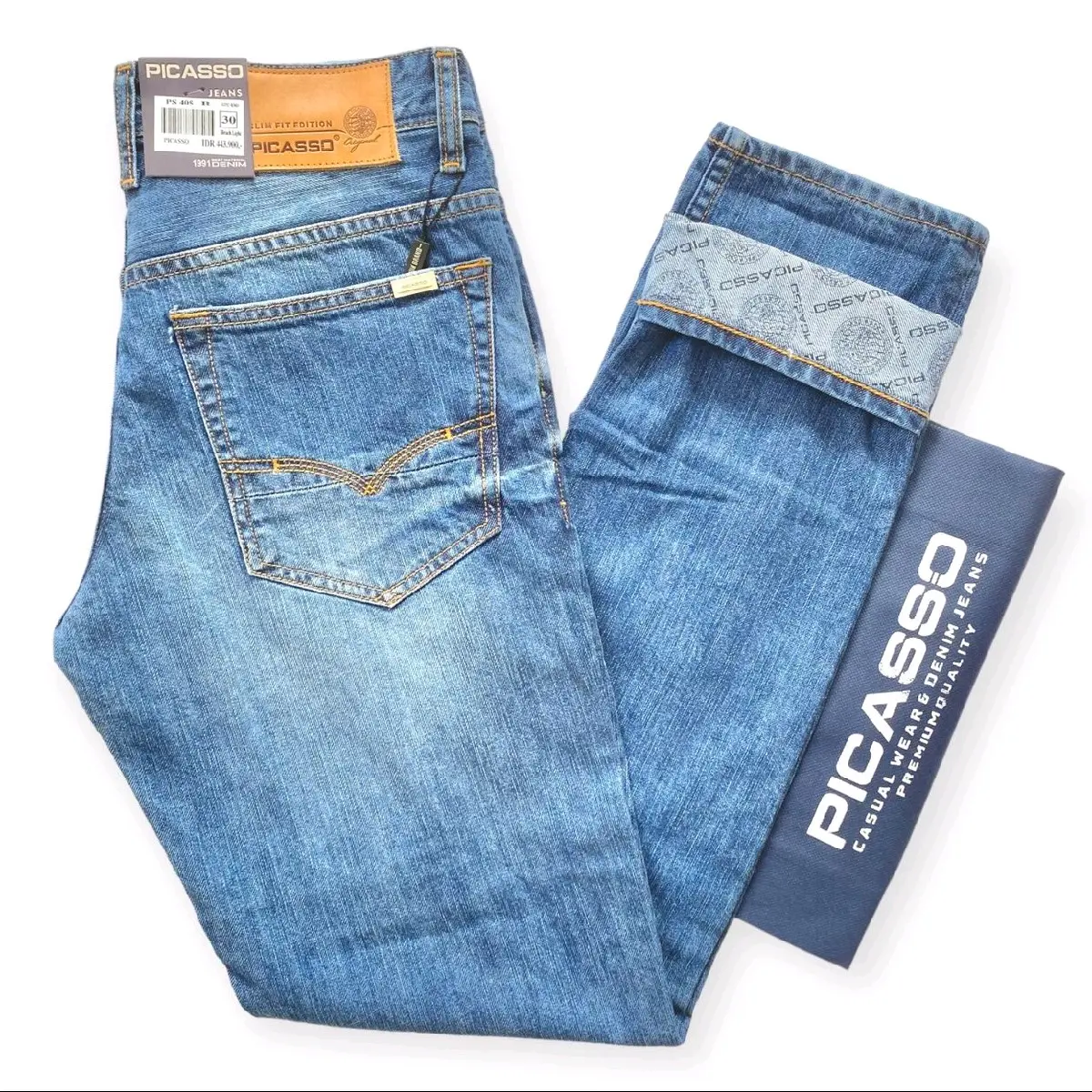 Picasso Denim - Jeans Panjang Pria Straight Fit Series Blitz - Jeans Standar pria