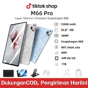 （COD）  keajaiban 2025 M66 Promax 10.8inci Tablet [16GB+1TB]1Pengalaman Pro Layaknya PC|120Hz OLED RealColor FullView Display l Ultra-tipi l Tablet cerdas HD l Hiburan Kantor Wifi Bluetooth Kamera Layar