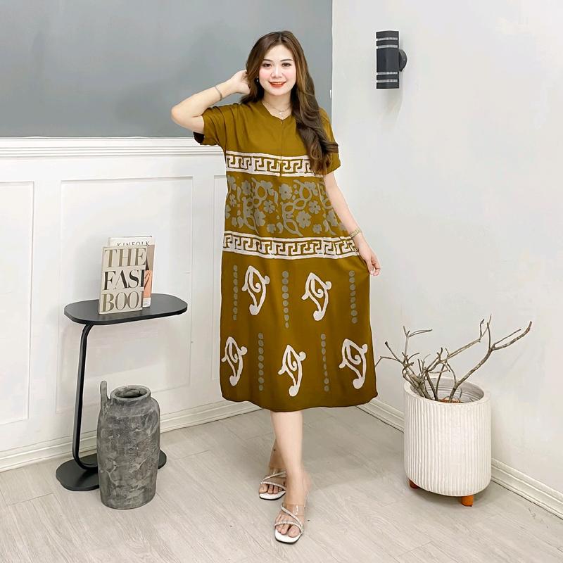 daster batik daster cap malaman daster rayon twill super tebal busui Bumil Motif Pekalongan remaja 4